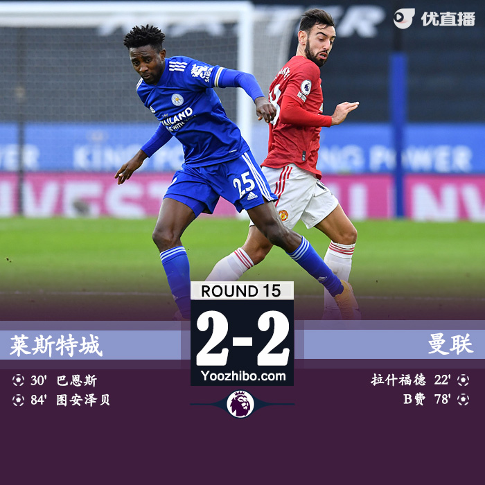 莱斯特城2-2<a href=/shipin/zuqiuzhibo/manlian/ target=_blank class=infotextkey>曼联</a>