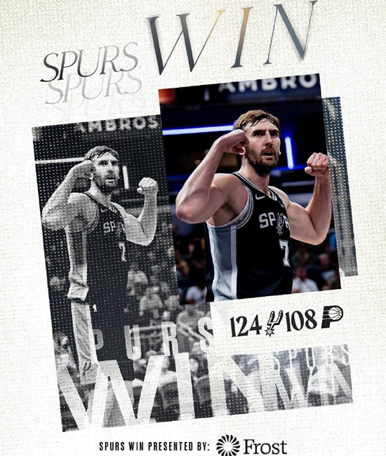 10月14日 NBA季前赛 马刺vs步行者 全场录像及集锦