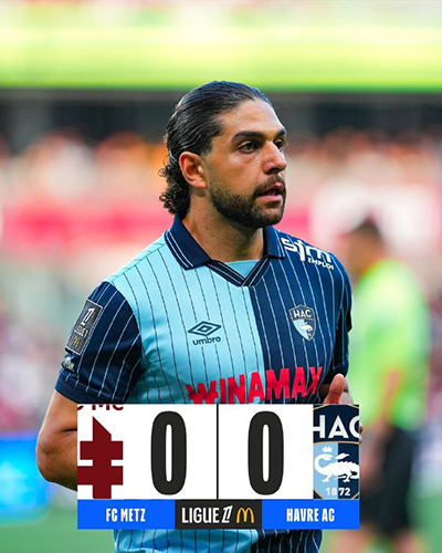 攻防皆哑！梅斯0-0勒阿弗尔互交白卷，主队6轮仅取1分跌入降级区